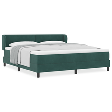Boxspringbed met matras fluweel donkergroen 180x200 cm