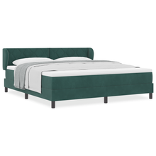 Boxspringbed met matras fluweel donkergroen 180x200 cm