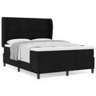 Boxspring bed 140x190 cm zwart stof