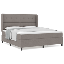 Boxspringbed met matras stof taupe 180x200 cm
