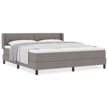 Boxspringbed met matras stof taupe 180x200 cm
