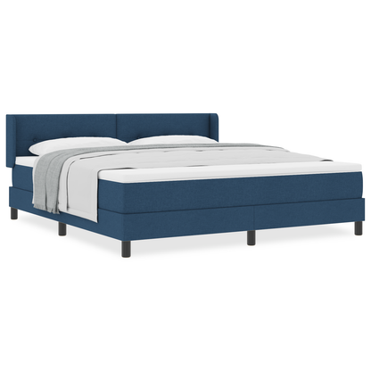 Boxspringbed met matras stof blauw 180x200 cm