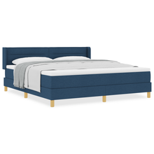 Boxspringbed met matras stof blauw 180x200 cm