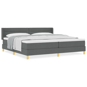 Boxspringbed met matras 200x200 cm donkergrijs