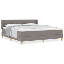 Boxspringbed met matras stof taupe 180x200 cm