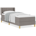 Boxspringbed 80x200 cm taupe met matras