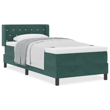 Boxspringbed met Matras Donkergroen 100x200 cm Fluweel