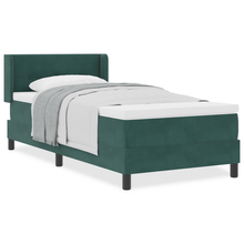 Boxspringbed met Matras Donkergroen 100x200 cm Fluweel