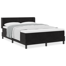 Boxspringbed met matras fluweel zwart 140x190 cm