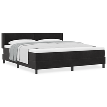 Boxspringbed met matras fluweel zwart 180x200 cm