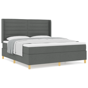 Boxspringbed met matras 180x200 cm donkergrijs