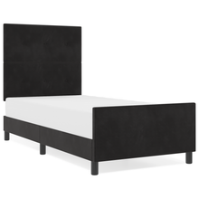 Bedframe fluweel zwart 90x200 cm