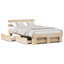 Bedframe met Lades 140x190 cm van Massief Grenenhout