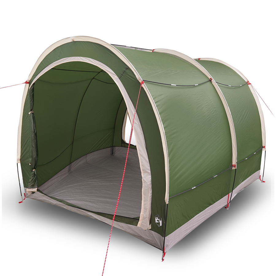 Fietstent met dak met opslag met luchtopening Groen 256 x 222 x 182 cm