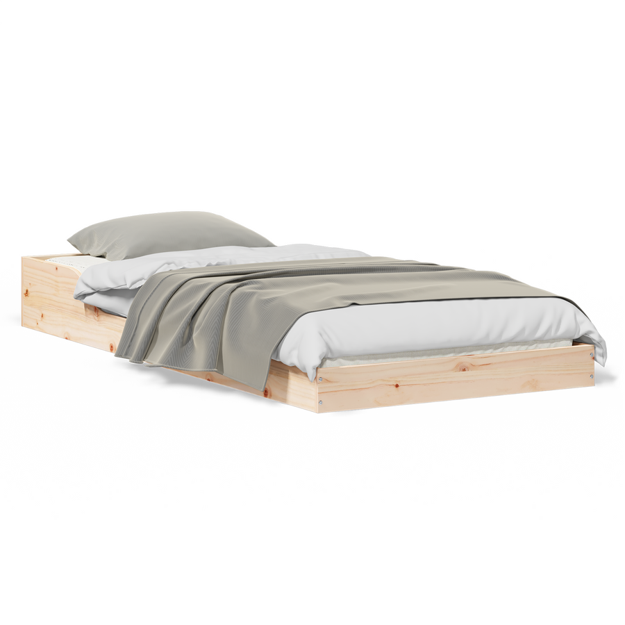 Bedframe Bruin 80 x 200 cm Massief grenenhout