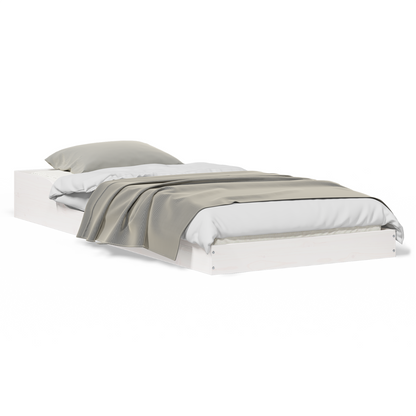 Bedframe Wit 80 x 200 cm Massief grenenhout