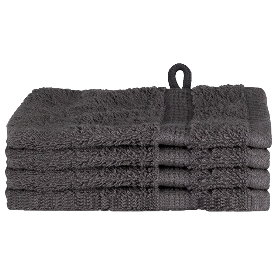 Waskruisjes 4 pcs Antraciet 15 x 21 cm Katoen