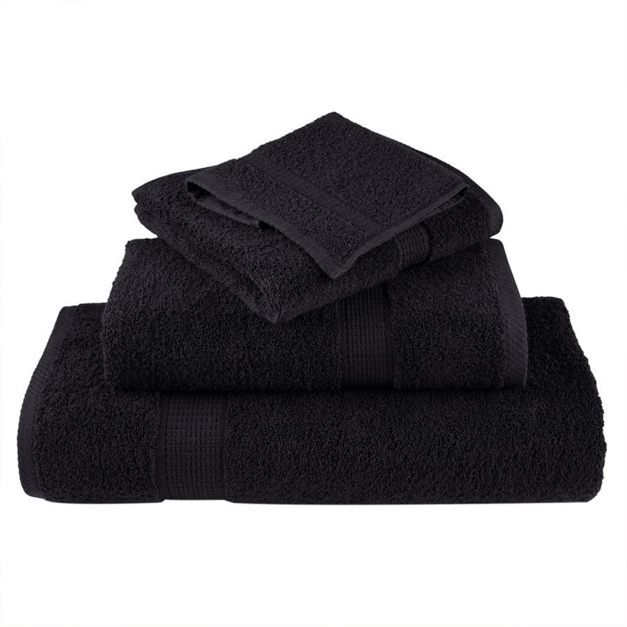 Waskruisjes 4 pcs Zwart 15 x 21 cm Katoen