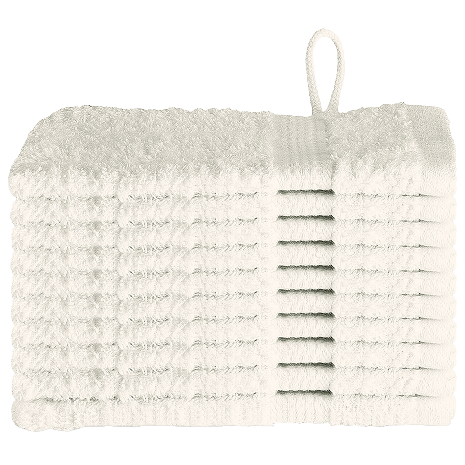 Waskruisjes 10 pcs Crème 15 x 21 cm Katoen
