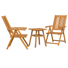 Tuin Bistro Set 3 pcs Bruin Massief acaciahout