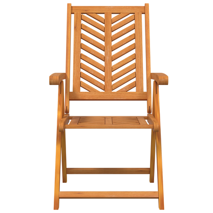 Liggende Tuinstoelen 8 stuks Massief Hout Acacia