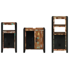 Bathroom Cabinet Set with Drawer 3 pcs Solid Reclaimed Wood