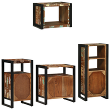 Badkamermeubelset met plank met opslag met de deur 4 pcs Meerkleurig 55 x 35 x 60 cm