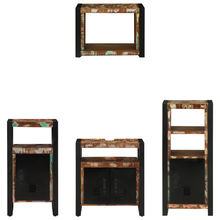 Badkamermeubelset met plank met opslag met de deur 4 pcs Meerkleurig 55 x 35 x 60 cm