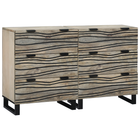 Sideboard set 2 pcs White 60 x 33.5 x 75 cm Solid Mango Wood