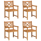 Garden Chair 4 pcs 56 x 56 x 90 cm Solid Acacia Wood