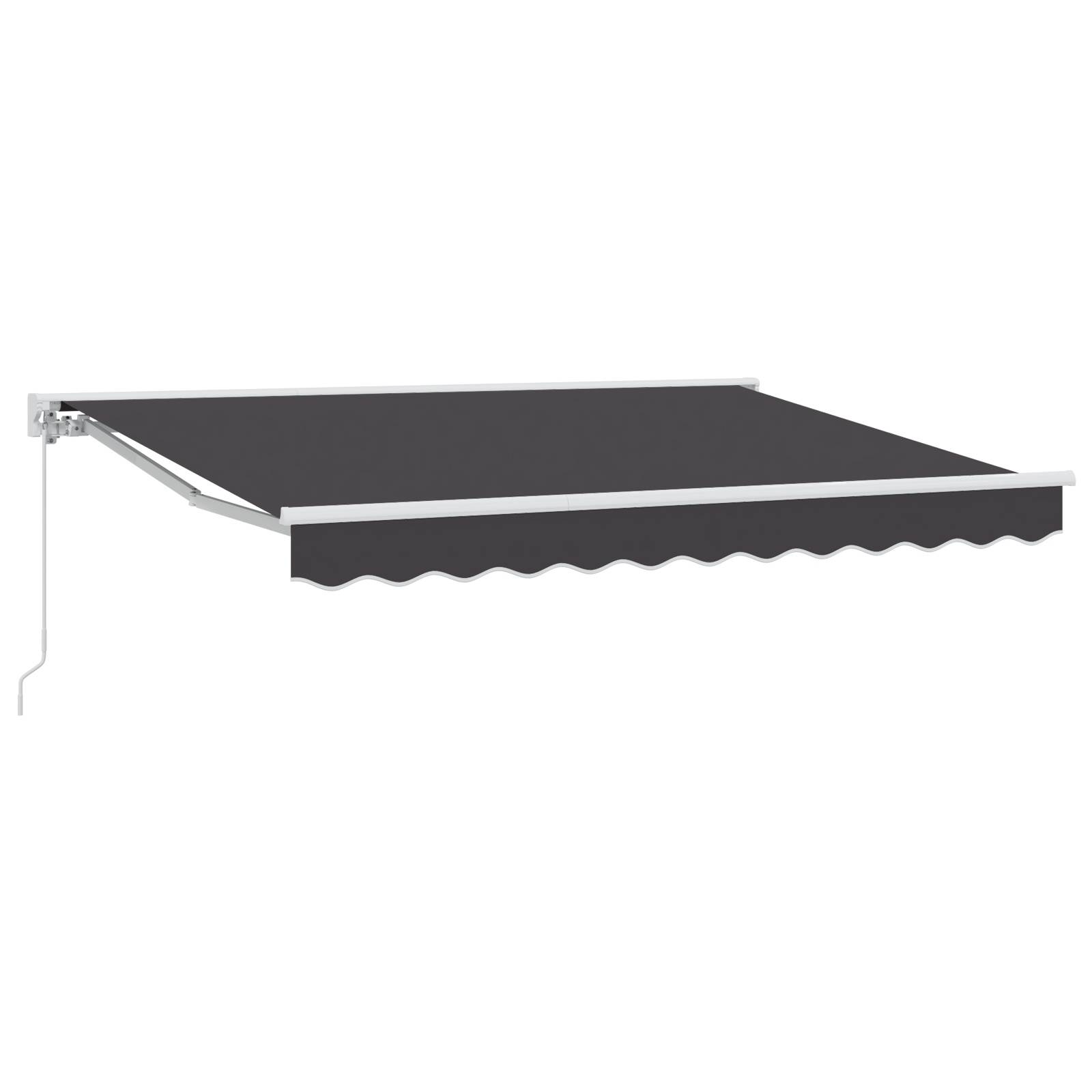 Handmatig Uittrekbaar Ligbed Anthraciet 300x200 cm