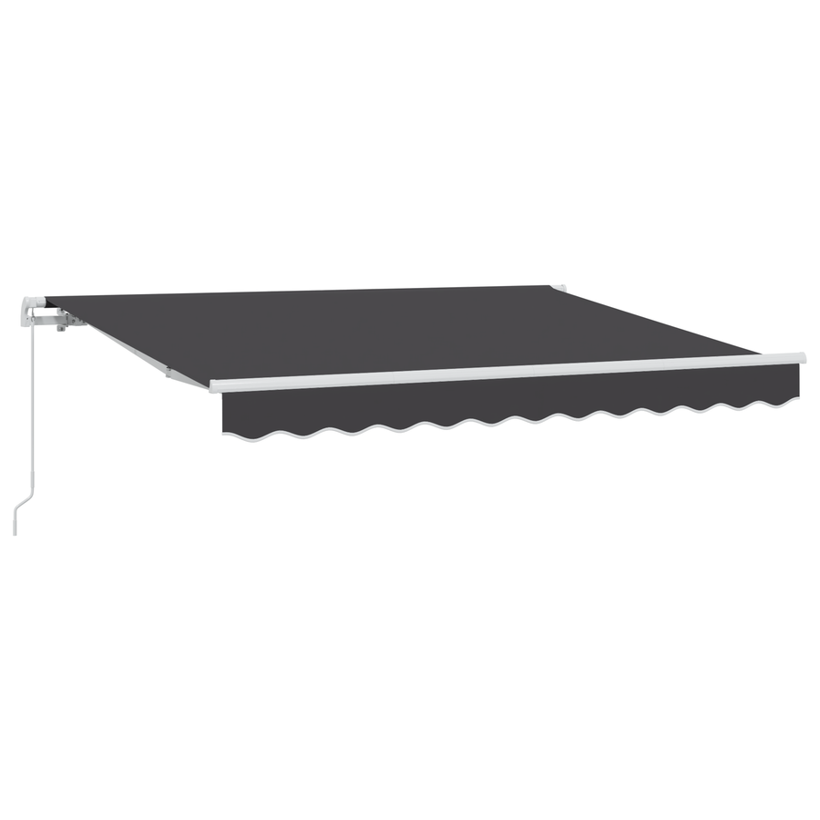 Handmatig Uittrekbaar Ligbed Antraciet 300x200 cm