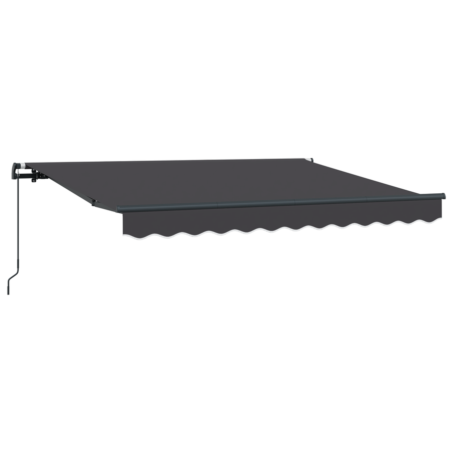 Handmatig Uittrekbaar Zonnescherm Anthraciet 300x200 cm