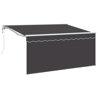 Inklapbaar Zonnescherm Antraciet 300 x 200 cm Polyester