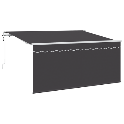 Inklapbaar Zonnescherm Antraciet 300 x 200 cm Polyester
