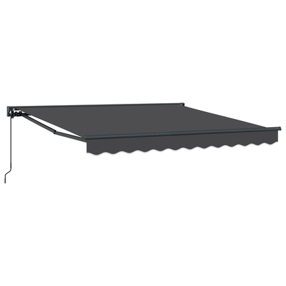 Handmatig Uittrekbaar Ligbed Antraciet 300x250 cm
