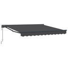 Retractable Awning Anthracite 300 x 250 cm Aluminum and Fabric
