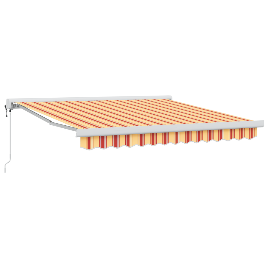 Automatische Inklapbare Luifel Geel en Oranje 300x250 cm