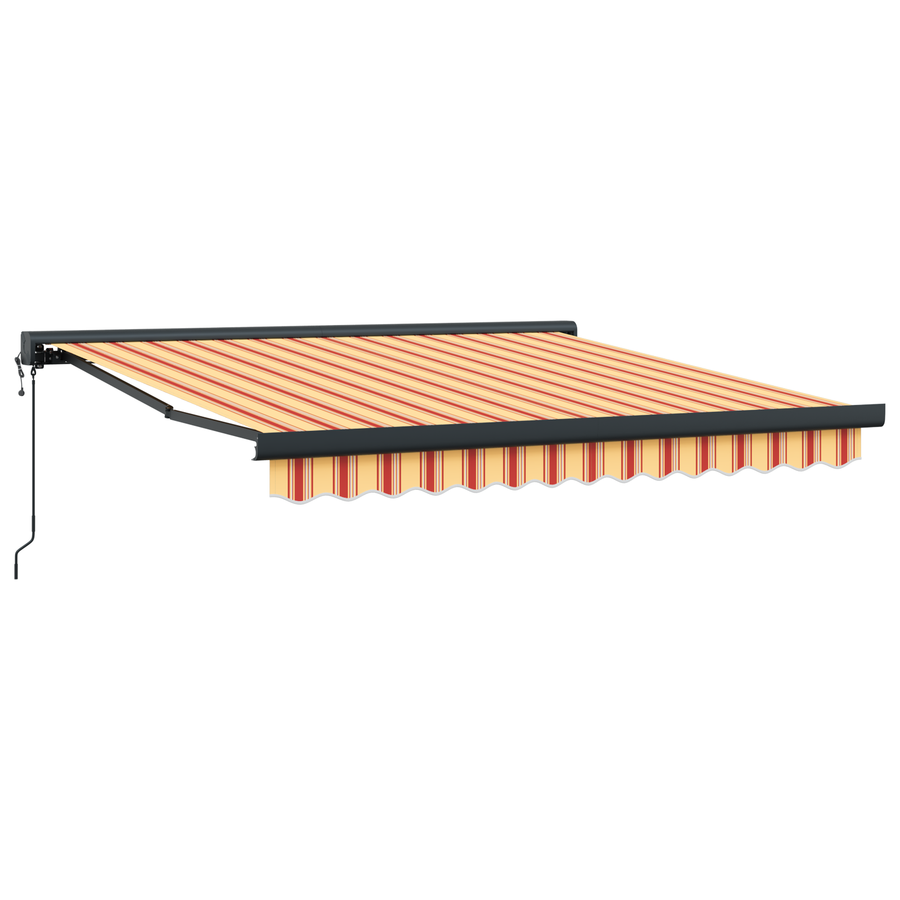 Automatische Inklapbare Luifel Geel en Oranje 300x250 cm