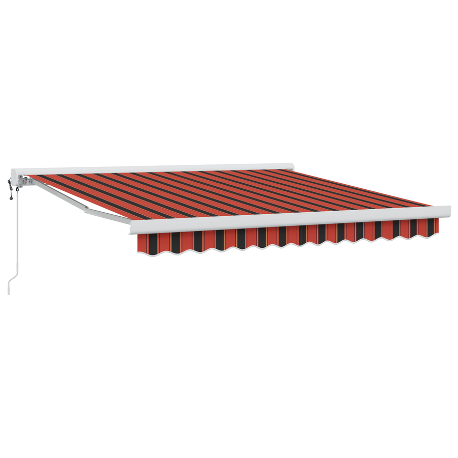 Automatische Inklapbare Luifel Oranje en Bruin 350x250 cm