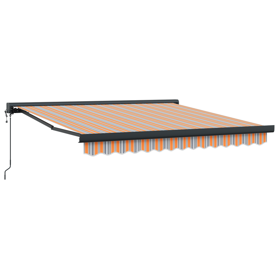 Automatische Uittrekbare Luifel Multikleurige Streep 350x250 cm