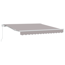 Handmatig Uittrekbare Zonnescherm Lichtgrijs 350x250 cm