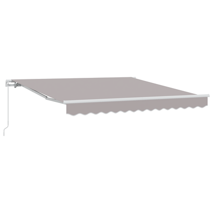 Handmatig Uittrekbare Zonnescherm Lichtgrijs 350x250 cm