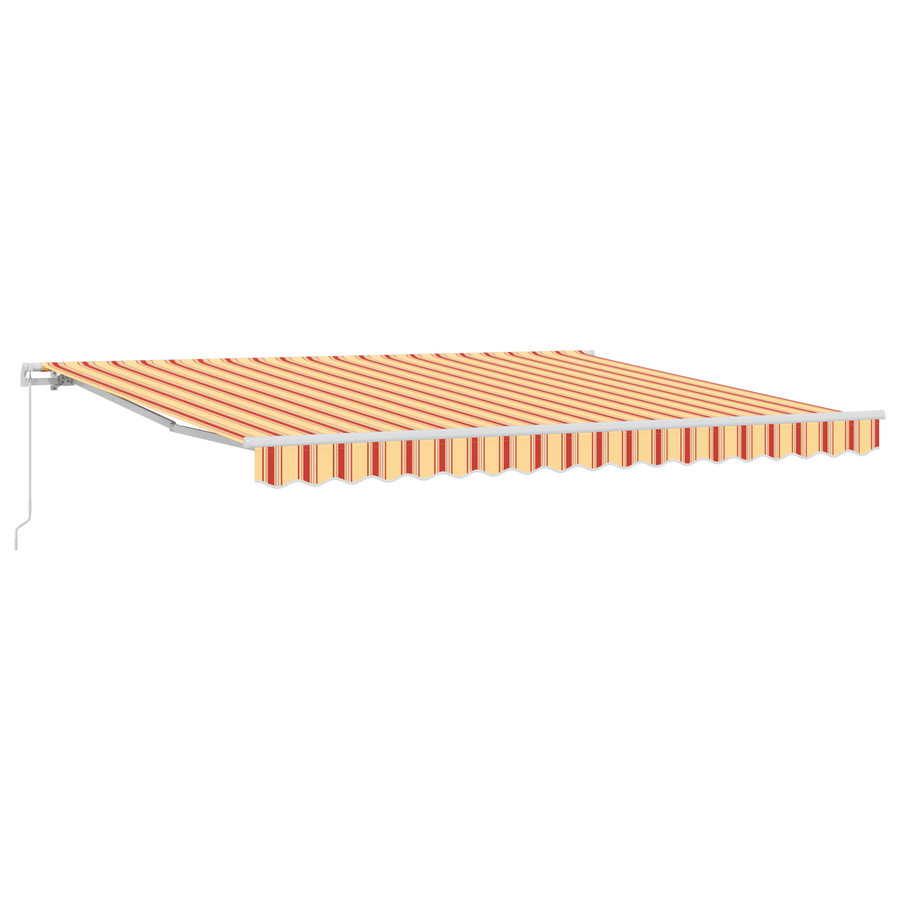 Handmatig Uittrekbaar Ligbed Geel en Oranje 400x300 cm
