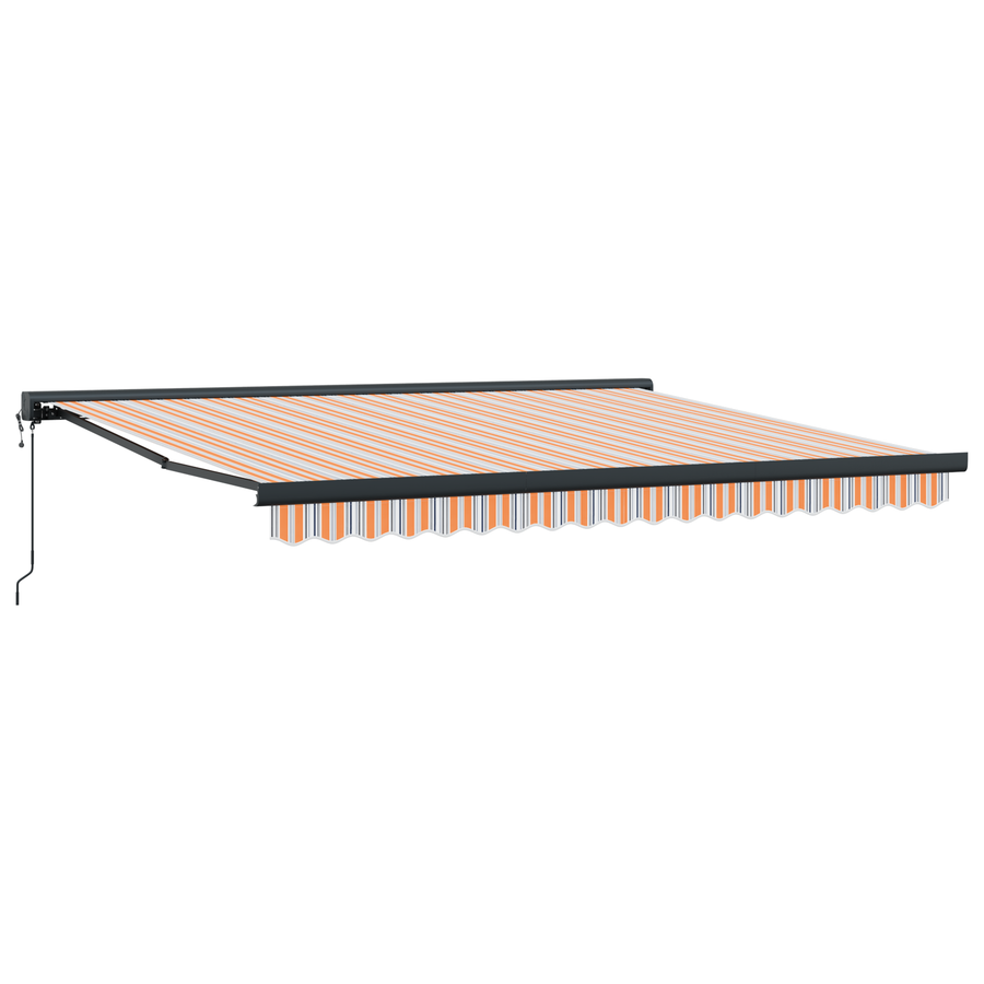 Automatische Inklapbare Luifel Multikleur gestreept 400x300 cm