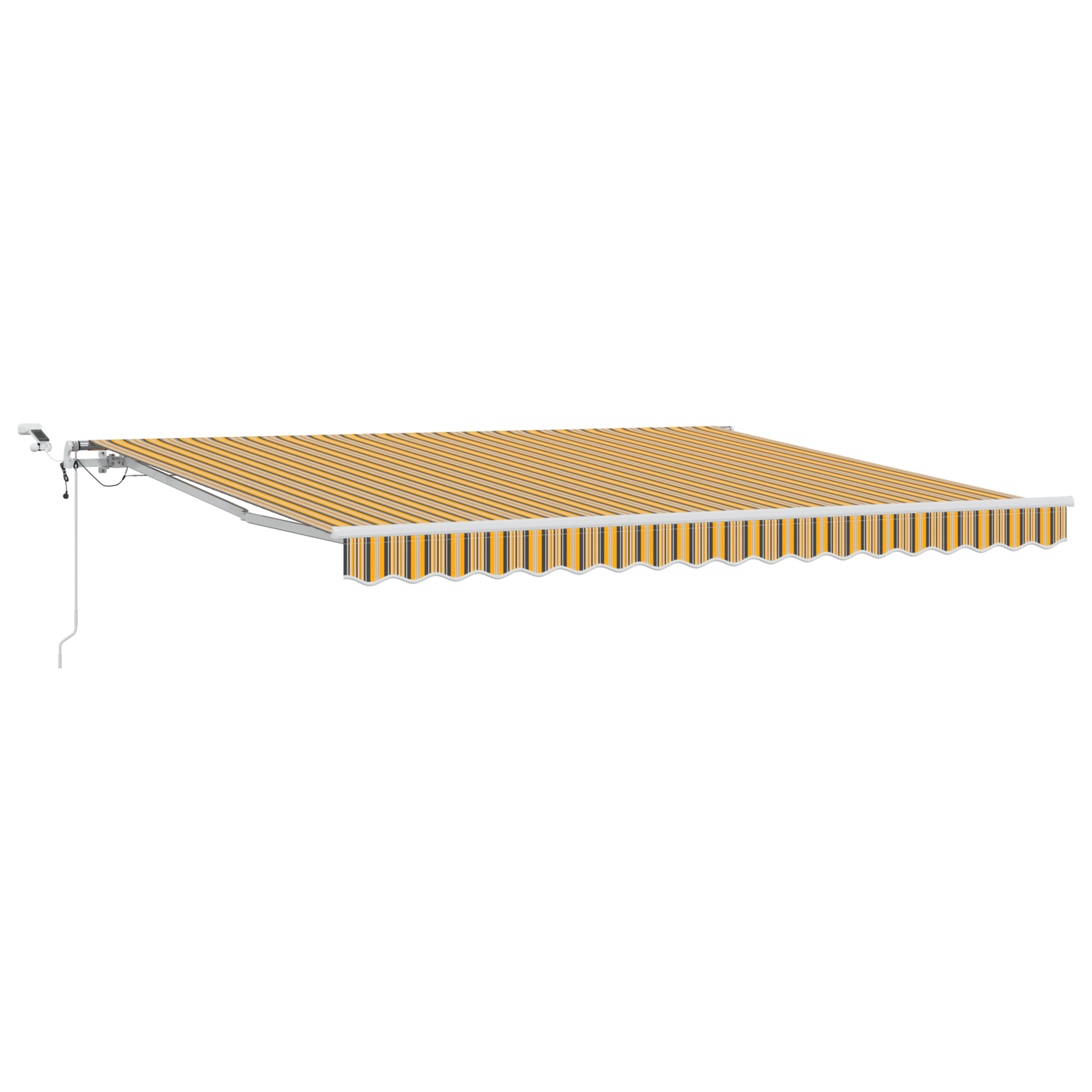 Automatische Inklapbare Luifel met LED Multikleur Stripe 400x300 cm
