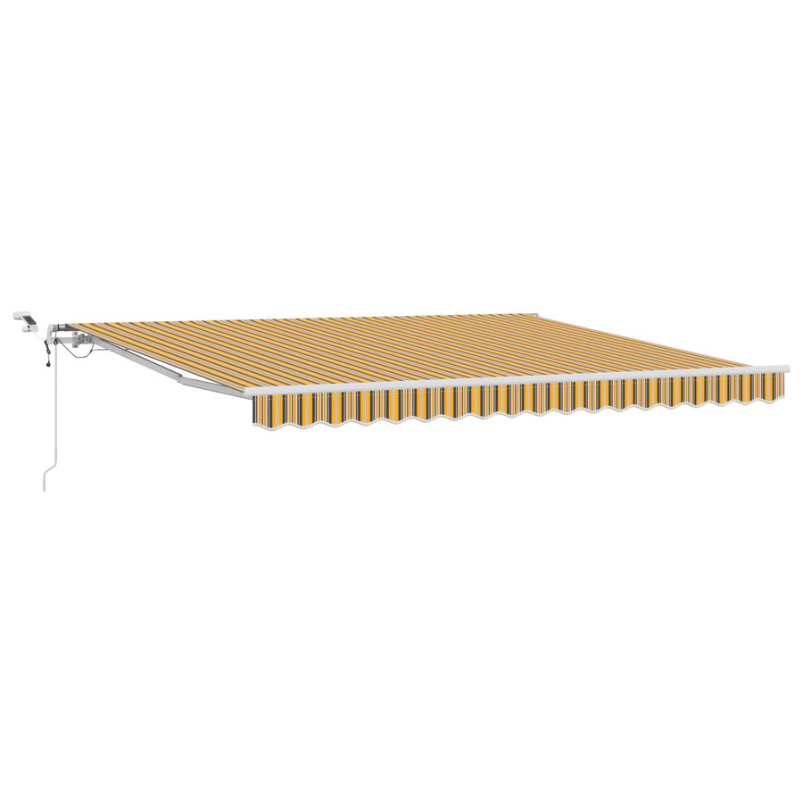 Automatische Inklapbare Luifel met LED Multikleur Stripe 400x300 cm