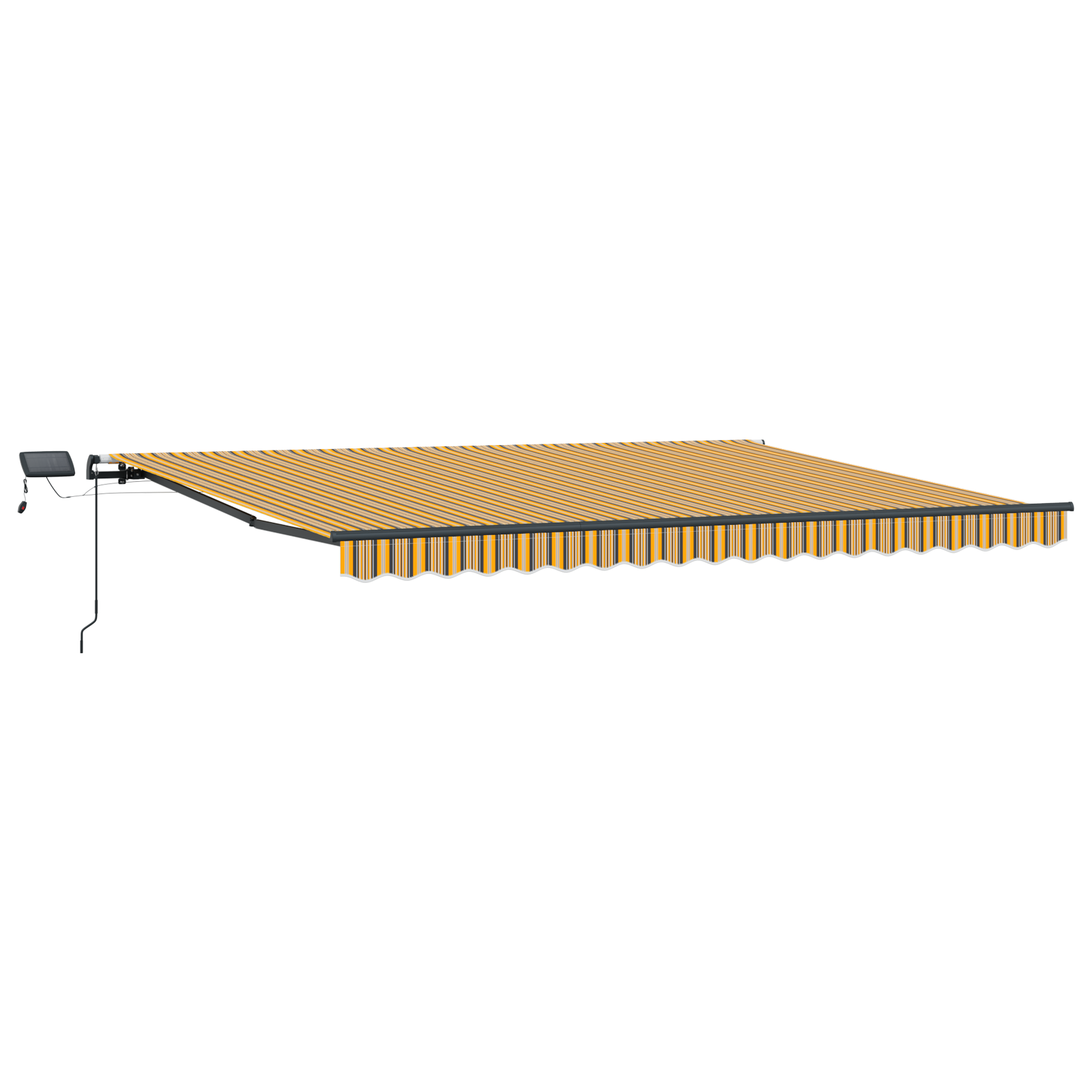Handmatige Inklapbare Luifel met LED Meerkleurige Streep 400x300 cm