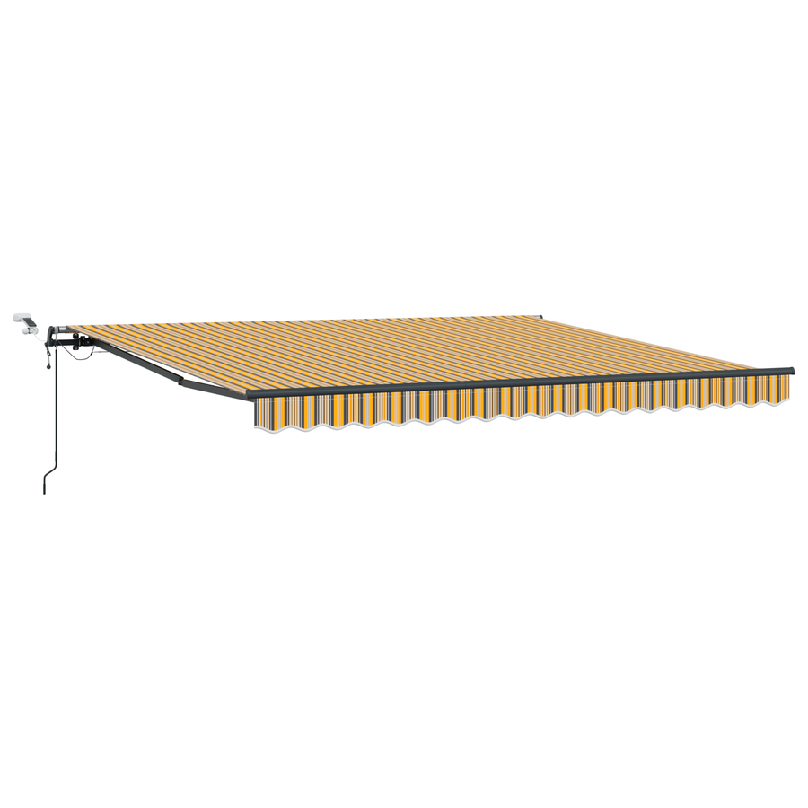 Automatische Inklapbare Luifel met LED Multikleur Stripe 400x350 cm