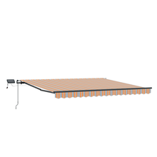 Handmatige Inklapbare Luifel met LED Multikleur Stripe 450x300 cm